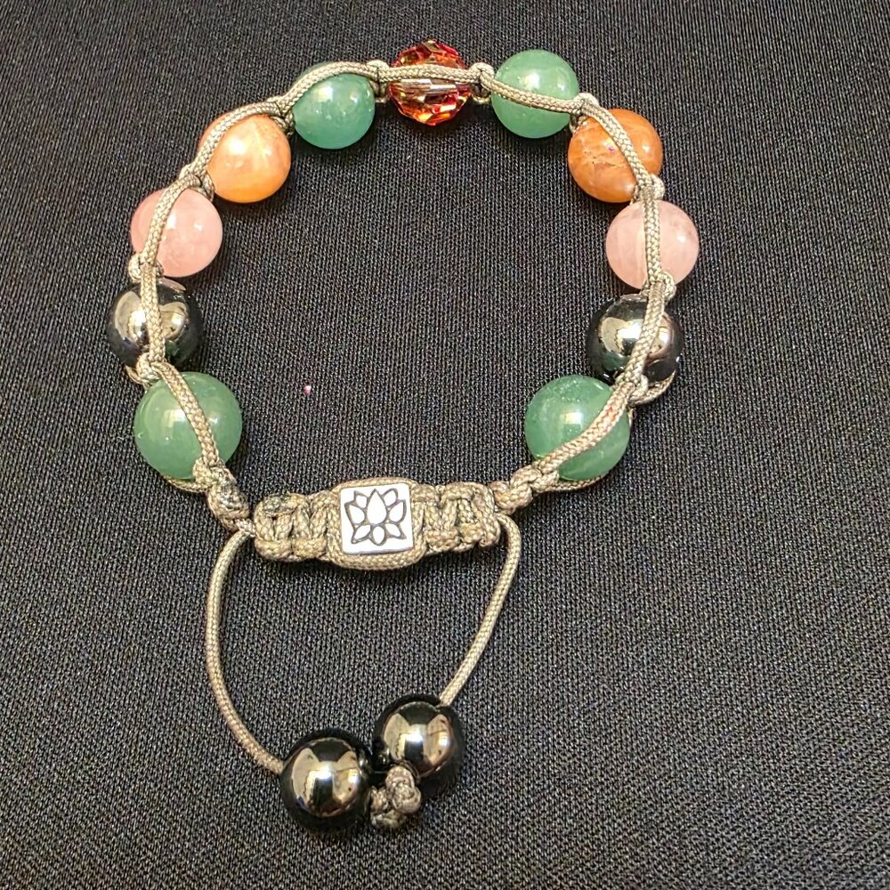 Bracelet Jade rose quarts 925 Jewelry Bring Wealth Get lucky Prosperity